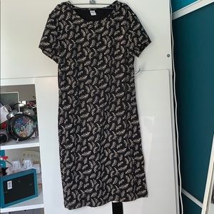 Black and White Patterned Dress